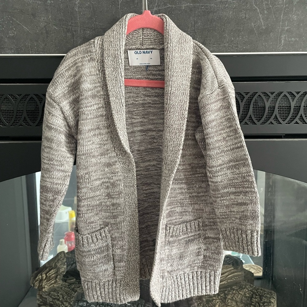 Old Navy Cozy Gray Cardigan Sweater